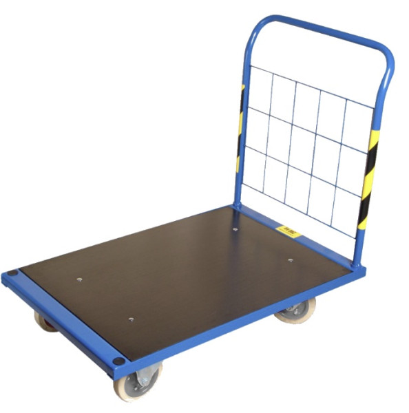 Wózek platformowy 1000x630 mm, platforma z płyty wiórowej laminowanej