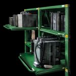 Regały o dużym udźwigu z wysuwanymi półkami 800 kg/półkę i wysuw 70%