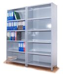 Regał archiwizacyjny z bokami i plecami metalowymi