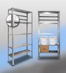Regał magazynowy z półką metalową SOEZ – udźwig 100 kg/półkę