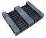 Półpalety plastikowe na płozach 800×600 ABR