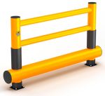 Bariery ochronne ciągów pieszych z osłoną przeciw uderzeniową