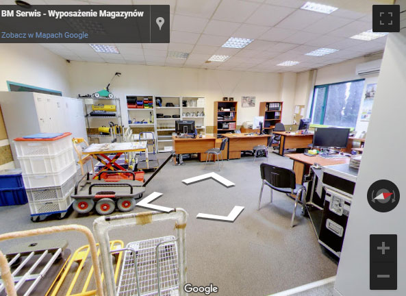 Wirtualny spacer 3D po siedzibie BM Serwis